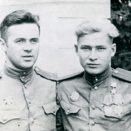П.И. Килин и его друг Борис. Германия. 7 июля 1945 года. Из архива НКМ
